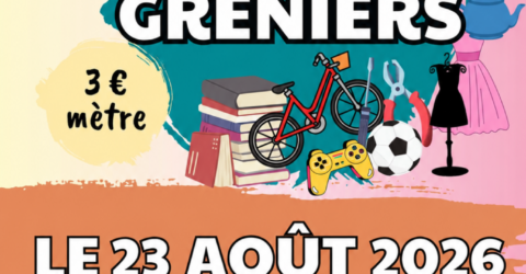Vide greniers Les petits fossés Affiche
